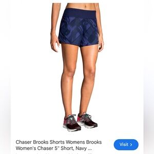 Brooks Women's Athletic Shorts- navy
